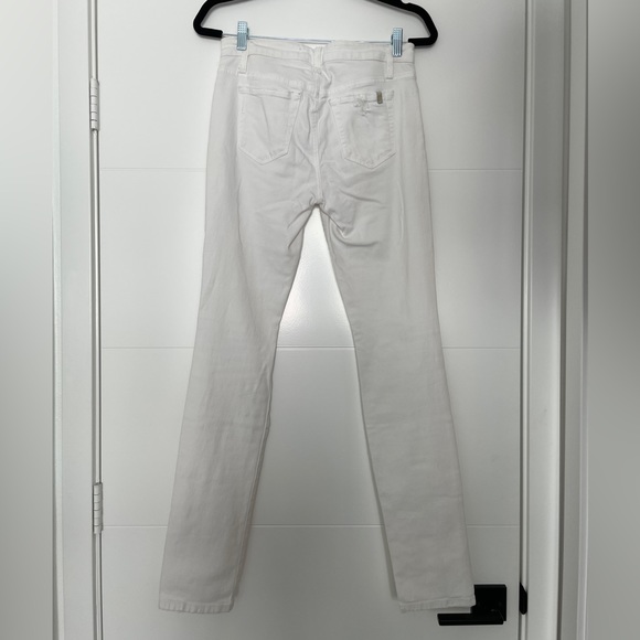 Joe’s Jeans white denim pant low rise ripped hole straight leg classic trendy 28 - Picture 10 of 13